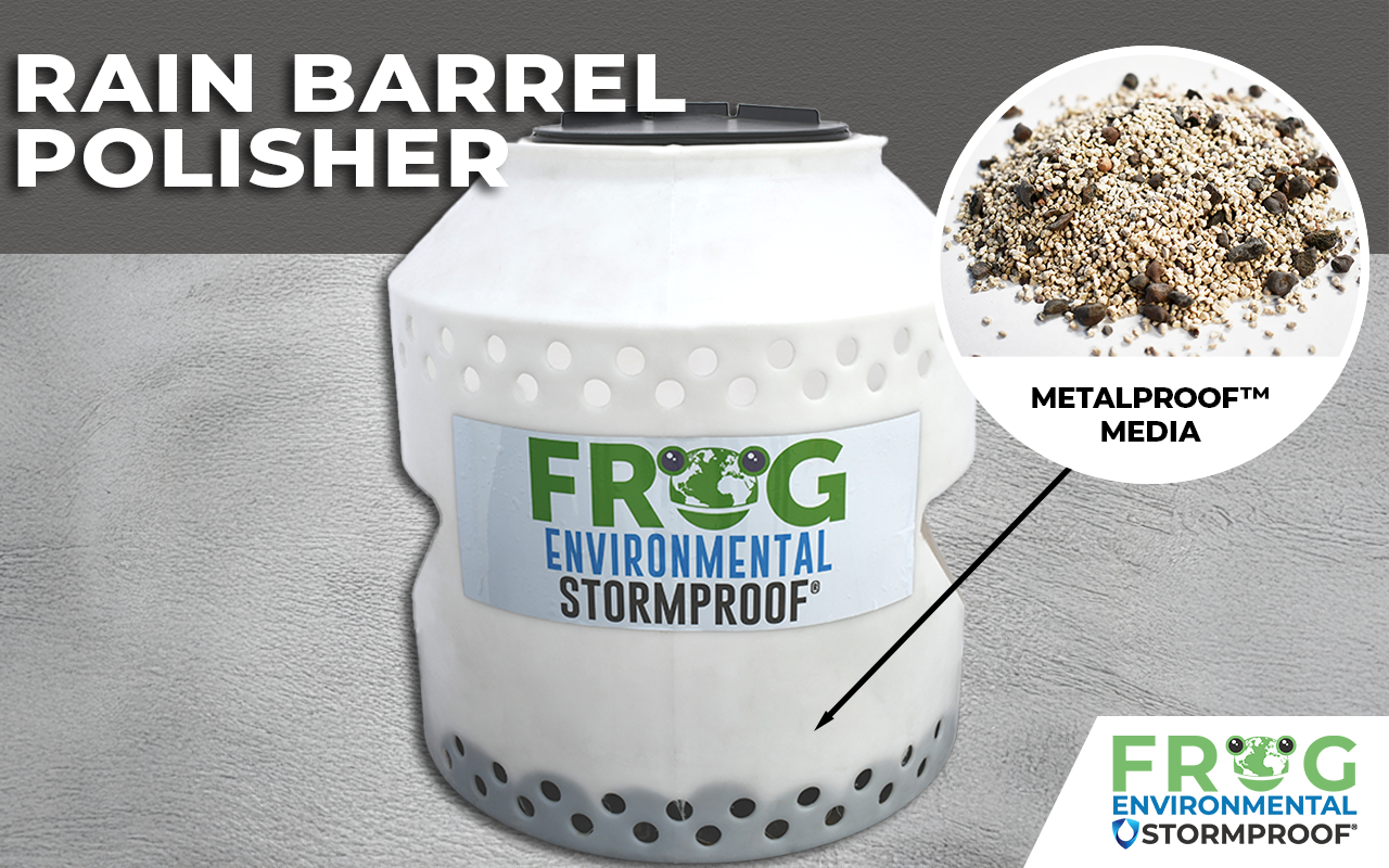 Rain Barrel Polisher with MetalPROOF™ Media – Advanced Stormwater Treatment