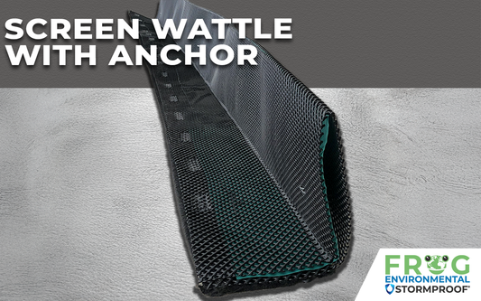 Screen Wattle with Anchor – Secure Sediment & Debris Filtration for Hard Surfaces